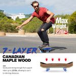 BELEEV Rocket Skateboards with Lights for Beginners, Complete Skateboard for Kids Teens Adults