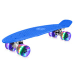BELEEV 22" Cruiser Skateboard With Light-up Wheels - Azure (New)